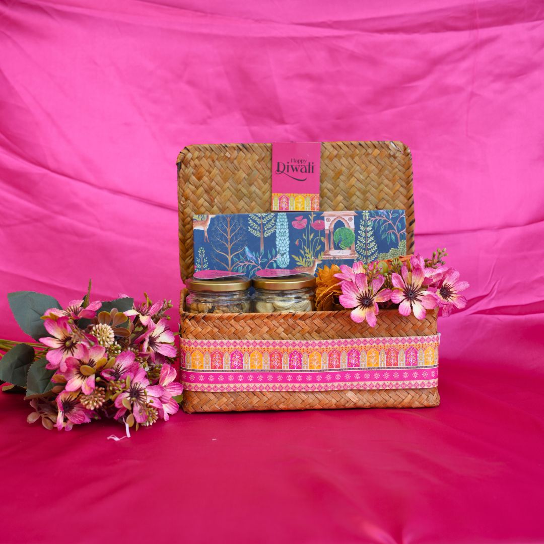 Elegant Woven Gift Basket