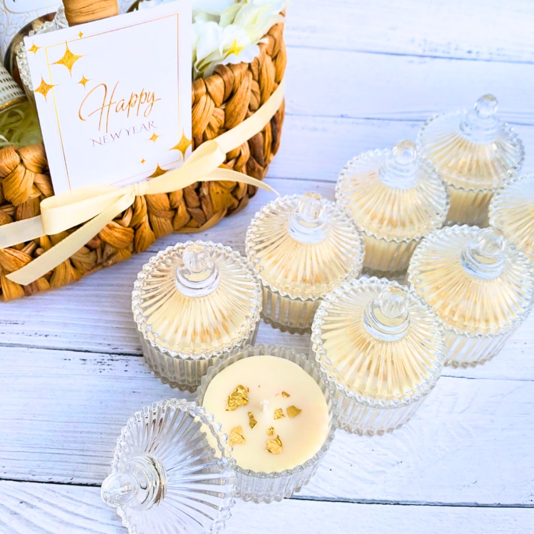 White Classy New Year Gift Hamper