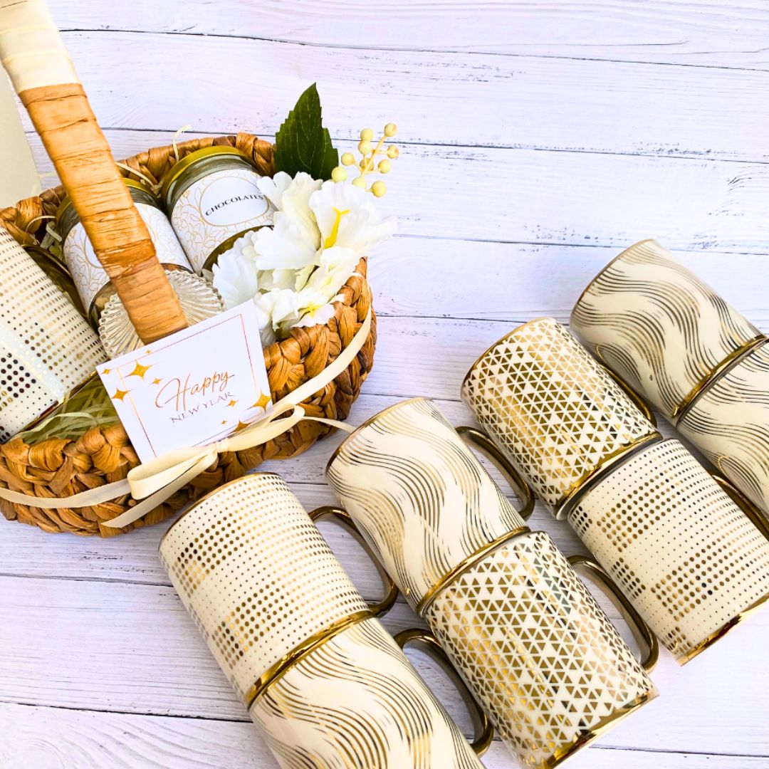 White Classy New Year Gift Hamper