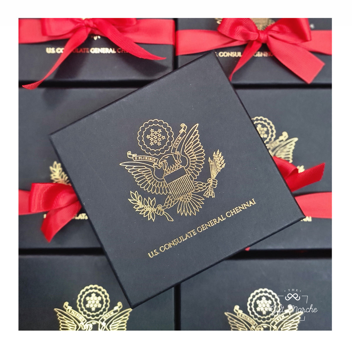Personalized Marble Coasters for US Embassy (Chennai)