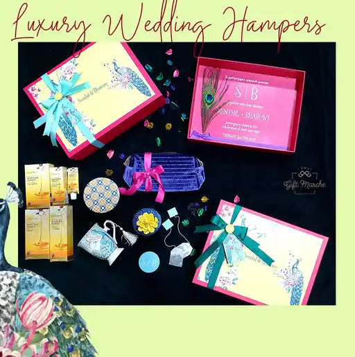 Peacock theme wedding invite-The Gift Marche in Chennai