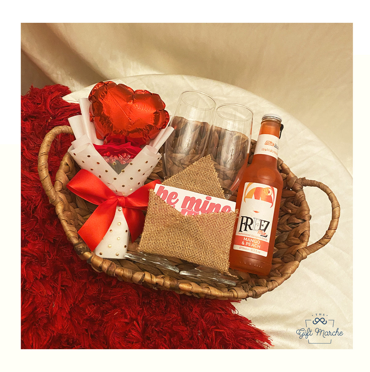 Be Mine Romantic Basket Hamper