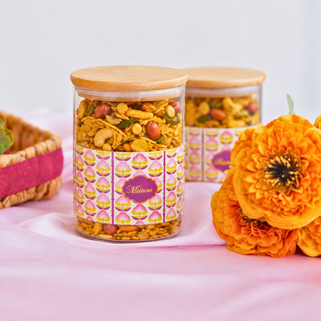 Diwali Glow – Elegant Floral Gift Basket