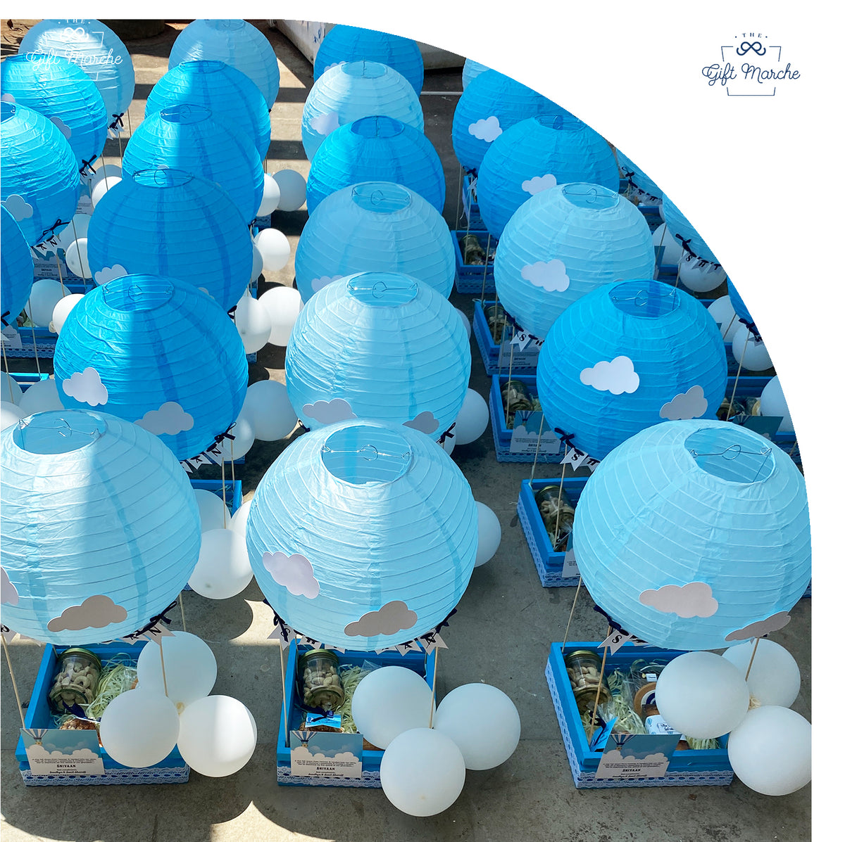 Sky-Themed Baby Announcement Gift Hamper
