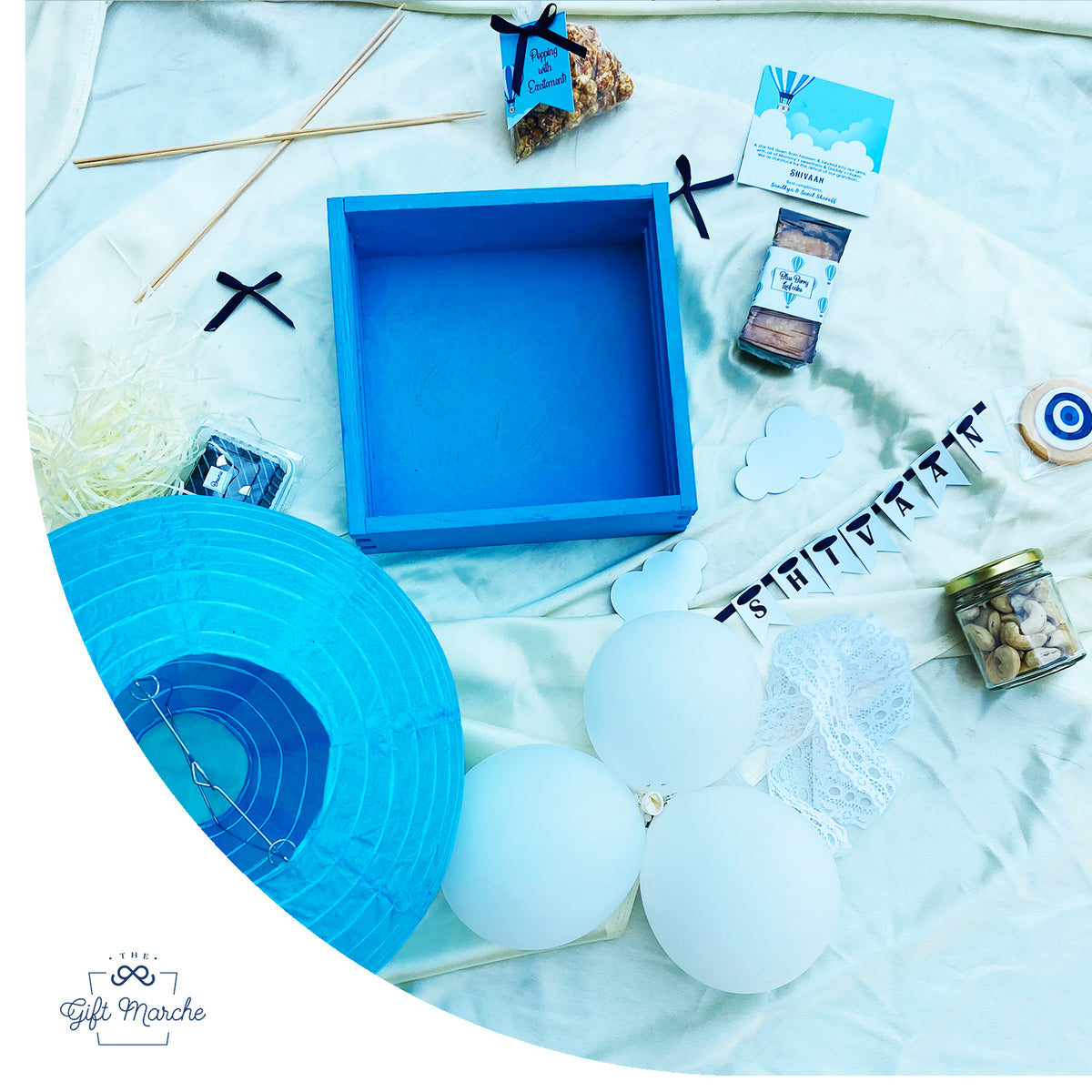 Sky-Themed Baby Announcement Gift Hamper