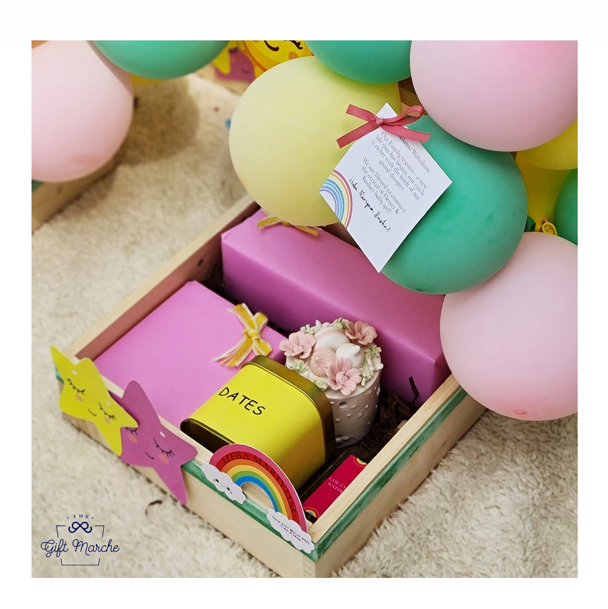 Sunshine Theme Baby Announcement Favors