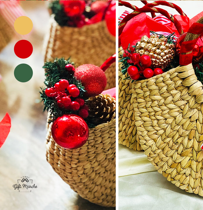 Cane Boat Basket Christmas Hamper