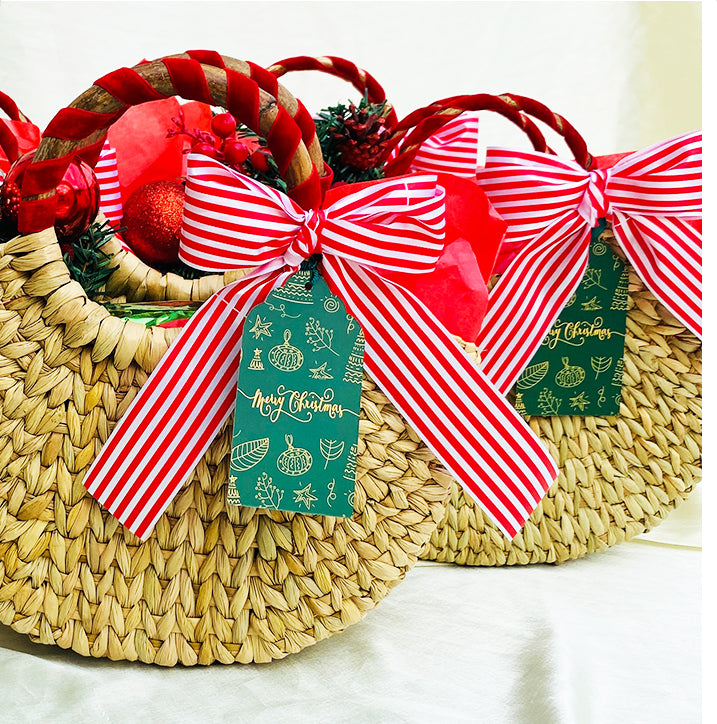 Cane Boat Basket Christmas Hamper