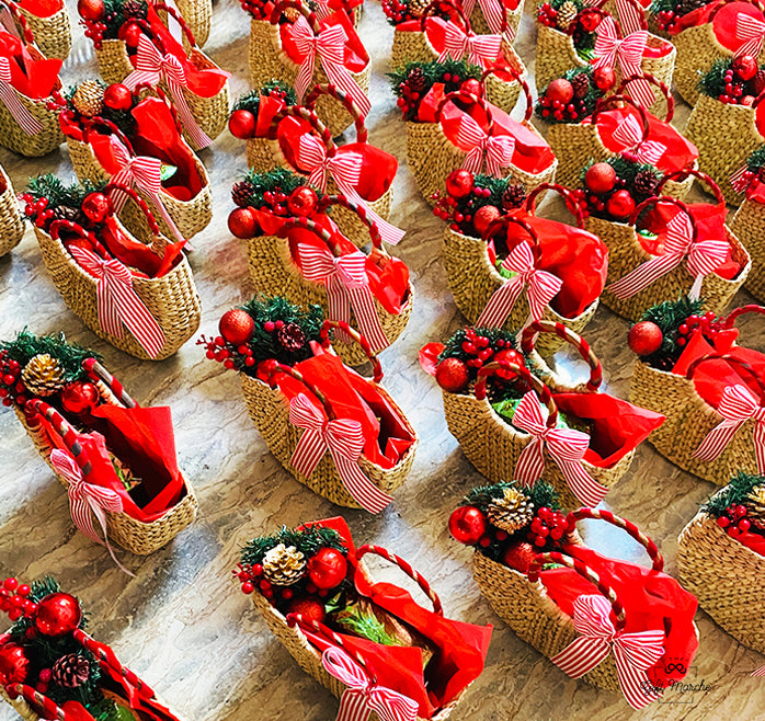 Cane Boat Basket Christmas Hamper