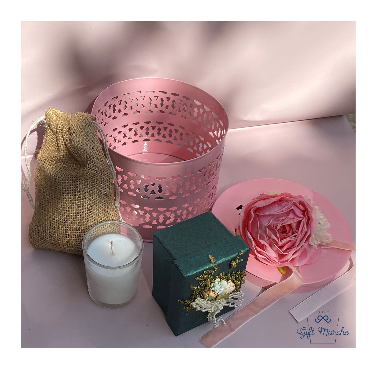 Floral Blush Luxe Basket