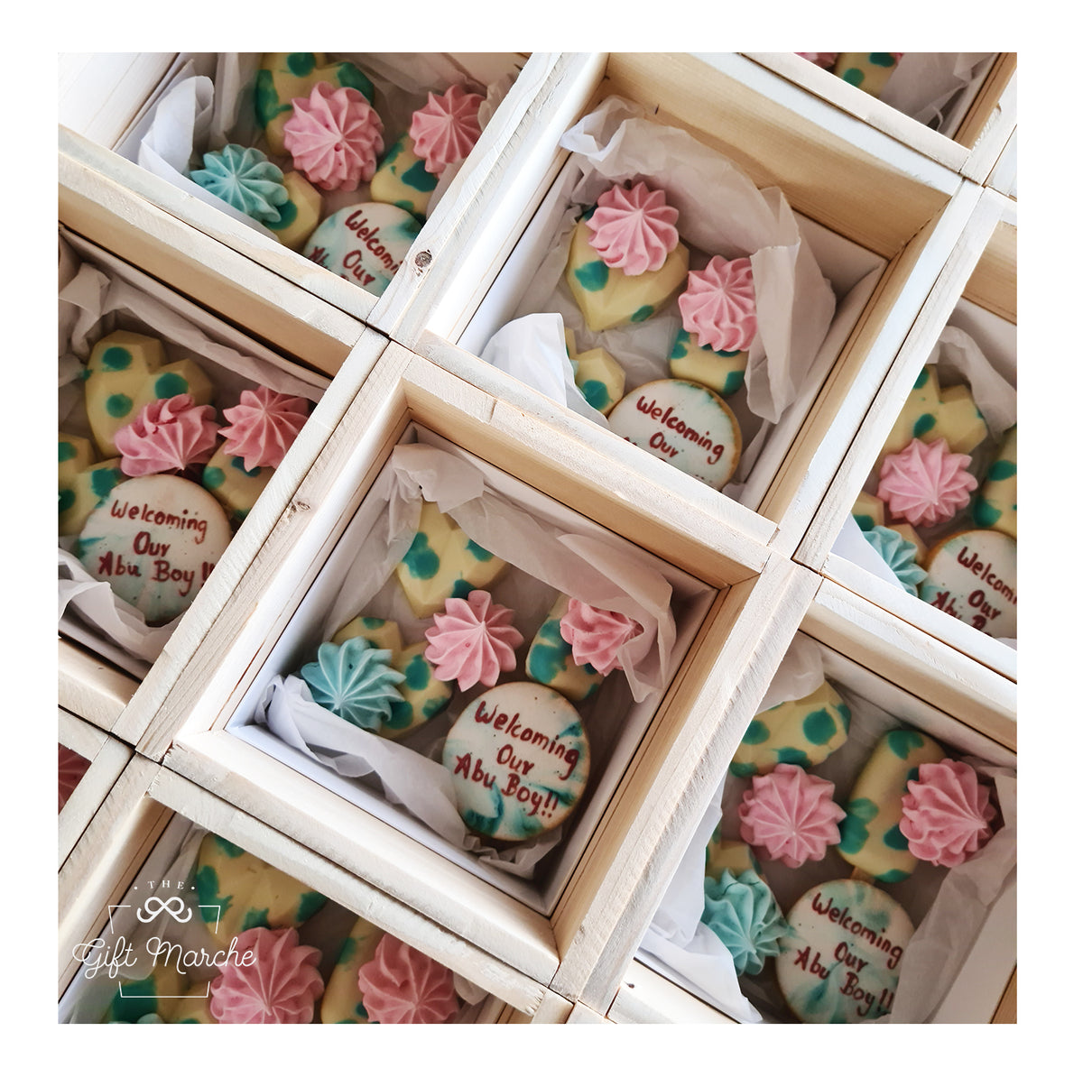Furosiki Baby Boy Annoucement Hamper