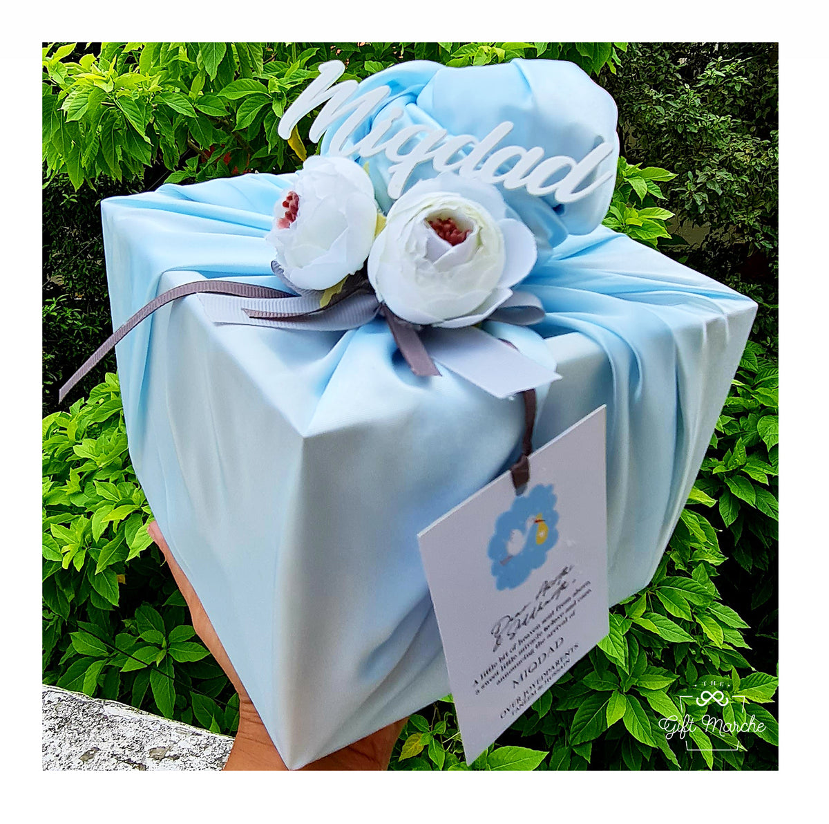 Furosiki Baby Boy Annoucement Hamper