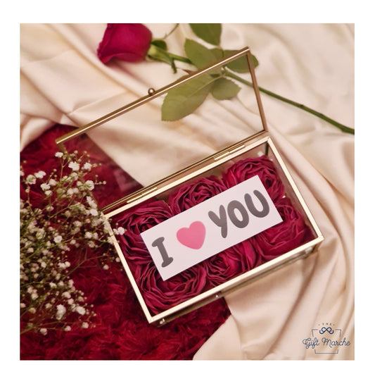 Forever Love Rose Glass Box